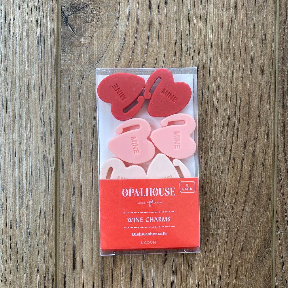 Opalhouse | Heart Wine Charms | NWT